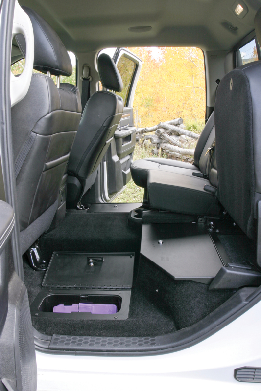 Ram 2500 In-Floor Locking Cargo Lid - Tuffy Products - Pry-Guard - Black - `10-`24